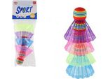 Palline / Tazze Da Badminton Colorate 4 Pz. In Plastica In Busta