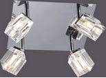Italux Crt Lampada Plafond Moderna Cromata CRT-4SQ