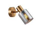 Santia Italux SPL-65342-1-BRO-SG Lampada Da Parete Moderna In Ottone Fumé