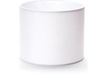 Paralume (Ø 20 Cm), Tessuto, Altezza 16,5 Cm, Rotondo, Attacco Per Presa E27 E14 Mm, Paralume Di Ricambio Per Lampade A Sospensione, Lampade Da Terra, Lampade Da Tavolo, Bianco