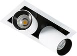 Italux Mercanta Led Lampada Spot Da Incasso Moderna Nera GL7117-2/12W 4000K Wh+Bl
