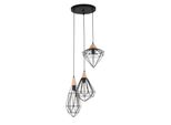 Italux Maelle Lampada A Sospensione Industriale Nera MDM-2591/3 Bk
