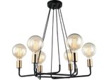 Italux Betty Lampadario Moderno In Bronzo MDM-3901/6 Bk+Bro