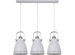 Lampadario Industriale Bianco Italux Franklin MD-HN8026S-3-WH+S.NICK