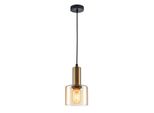 Italux Santia, Lampada A Sospensione Moderna In Ottone PND-65342-1-BRO+AMB