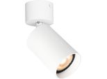 Faretto Da Soffitto Circolare Mobile Bianco Ø5,6Cm Per Soggiorno Cucina 1Xgu10 10W Nesto Italux
