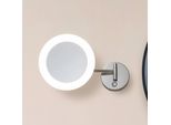 Lucande LED-Kosmetikspiegel Fyria, chrom, Stahl, CCT