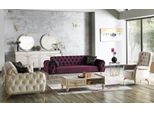 Set Di Divani Di Design 3+3+1 Posti Divano Imbottito Suite Chesterfield
