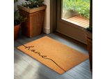 Brubaker Zerbino Casa - 45X75 Cm Zerbino Antipolvere In Cocco - Resistente Alle Intemperie E Antiscivolo - Marrone