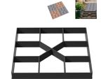 Yuenfong 1X Stampo Per Pavimentazione Fai Da Te, Stampi Per Cemento 40X40X4 Cm, Sagoma Per Giardino Lastre Di Pavimentazione, Lastre Per Patio, Tye C