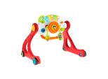 Chicco Grow And Walk 4In1 Giocattolo Attività E Girello Per Bambini, Gioco Di Apprendimento Con Attività Manuali, Luci E Suoni, Pannello Elettronico Rimovibile - Giocattolo Per Bambini 3-36 Mesi