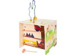 Small Foot - Cubo Di Attività In Legno Con Fattoria A Spirale Per La Destrezza