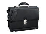 Alassio Aktentasche MONZA Leder schwarz 47127