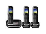 Panasonic KX-TGJ323GB Schnurloses Telefon-Set mit Anrufbeantworter schwarz