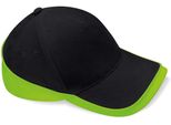 Berretto / Cappello Da Competizione Beechfield B171 | Teamwear - Colore: Nero/Verde Lime - Taglia: Unica
