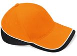 Berretto / Cappello Da Competizione Beechfield B171 | Teamwear - Colore: Arancione/Nero/Bianco - Taglia: Unica