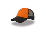 Atlantis Rapp | Original Trucker Cap - Colore: Arancione/Nero/Nero - Taglia: Unica