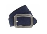 Vanzetti Pelle Cintura Classics 40Mm Suede Belt W75 Marine Blu