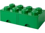 Lego® Scatola Portaoggetti 8 Con Cassetti - Verde Scuro