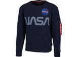 Alpha Industries Felpa Riflettente Nasa Uomo