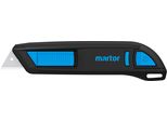Martor Coltello Di Sicurezza Con Rientro Lama, Secunorm 300, Cutter Professionale, Leggero, Plastica, Per Destrorsi E Mancini, Gs, Profondità Di Taglio 19 Mm