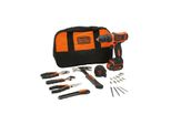Black & Decker BDCDC18HTSA-QW Chiave Per Trapano Nera, Arancione