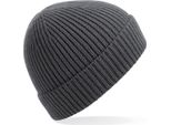 Beechfield B380 | Engineered Knit Ribbed Beanie - Farbe: Grigio Grafite - GrößE: Taglia Unica