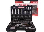 Geko G10150 - Set Di Chiavi A Bussola Con Cricchetto (94 Pezzi, 1/4"), Multicolore"