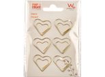 Walther Clip Decorative In Metallo Pimp And Create Heart 6 Pezzi