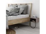 Decortie Norfolk Comodino Moderno Moka Luce Mobili Da Camera 33 X 25 X 44 Cm