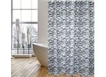 Msv Tenda Da Doccia Premium In Tessuto Antimuffa - Antibatterica, Lavabile, 100% Impermeabile - Poliestere, Grigio "Loft"" 180X200Cm - Spain"