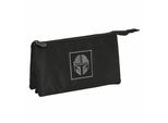 Custodia Tripla Multiuso The Mandalorian Black (22 X 12 X 3 Cm)