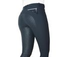 Pantaloni Da Equitazione Da Donna Equiline Donna Full Grip Agate, Nero, Taglia Donna:42