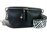 Cintura Borsa Nero Multicolore Florence Tracolla Pelle Coordinata D2OTF807S
