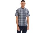 Tom Tailor Camicia A Maniche Corte A Scacchi