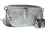 Cintura Borsa Argento Multicolore Florence Tracolla Pelle Coordinata D2OTF807J