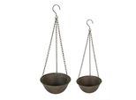 Portapiante Clayre & Eef Ø 25 Ø 19 Cm Verde Marrone Ferro