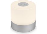 Briloner - Mini Lampada Da Tavolo Led Ricaricabile IP44, Dimmerabile A Passi, Touch, Luce Mobile, Lampada Da Tavolo Led Per Esterni, Altezza 7 Cm, Argento