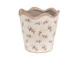 Vaso Da Fiori Per Interni Clayre & Eef Ø 19X18 Cm Olivi In Ceramica Blu Beige