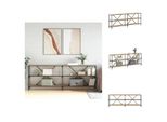 Vidaxl Consolle Rovere Sonoma 200X30X75 Cm Materiale A Base Di Legno E Ferro - Tavolini