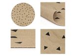 Vidaxl Tappeto Di Iuta Fatto A Mano Con Motivo Triangolare 150 Cm - Tappeto - Tappeto - Runner - Tappeto Intrecciato