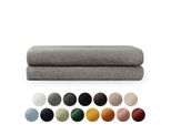 Set Di Asciugamani In Spugna Premium Blumtal Con Asole Per Appendere - Cotone Oeko-Tex, Morbido, Altamente Assorbente - Asciugamano Da Bagno 2X (70X140 Cm), Grigio