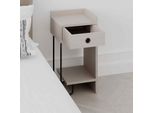 Decortie Sirius Comodino Moderno Modulo Destro Moka Chiaro 30 X 32 X 60 Cm