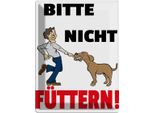 Vianmo Insegna Di Latta 40X30 Cm Tiere Bitte Nicht FüTtern Hund