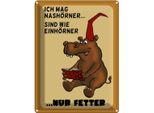 Vianmo Insegna Di Latta 40X30 Cm Tiere Mag NashöRner Sind Wie EinhöRner