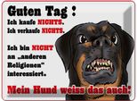 Vianmo Insegna Di Latta 30X40 Cm Kaufe Nichts Mein Hund Weiß Das
