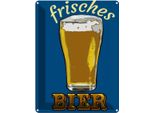 Vianmo Insegna Di Latta 40X30 Cm Frisches Bier Bierglas