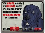Vianmo Insegna Di Latta 30X40 Cm Ich Kaufe Nichts Mein Hund Weiß