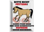 Vianmo Insegna Di Latta 40X30 Cm Pferd Bitte Nicht FüTtern Hufrehe