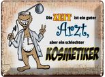 Vianmo Insegna Di Latta 30X40 Cm Die Zeit Ist Ein Guter Arzt Aber